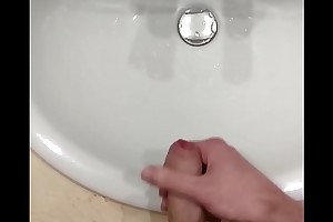 Quietly cumming after edging in shared hotel room
