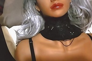 Real Sex Doll Fucked in Shiny Stockings