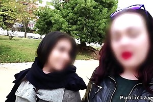 Romanian hottie gets anal in public