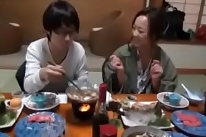 Japanese Ma shows nerdy Son how more Fuck